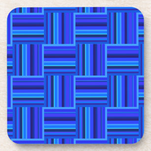 Posavasos Tejido de rayas azules