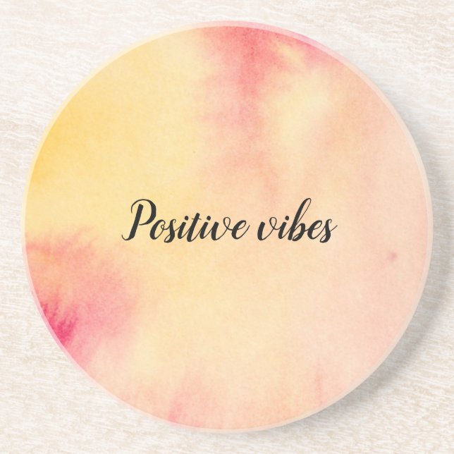 Posavasos Tejido rosa amarillo (Frente)