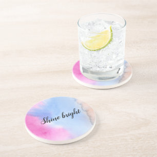 Posavasos Tejido rosa azul