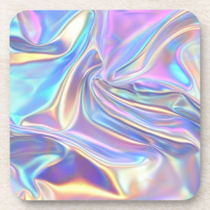 Posavasos Tela Metálica Iridescente Brillante, Verde Ácido D