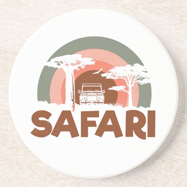 Posavasos Tema de África Safari (Frente)