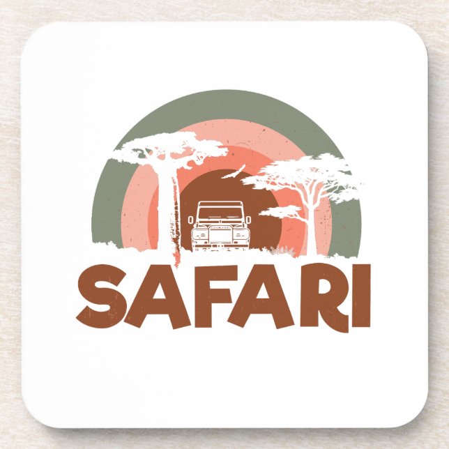 Posavasos Tema de África Safari (Frente)