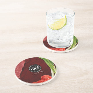 Posavasos Tema del restaurante de carne personalizado