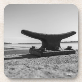 Posavasos tema marino, blanco y negro