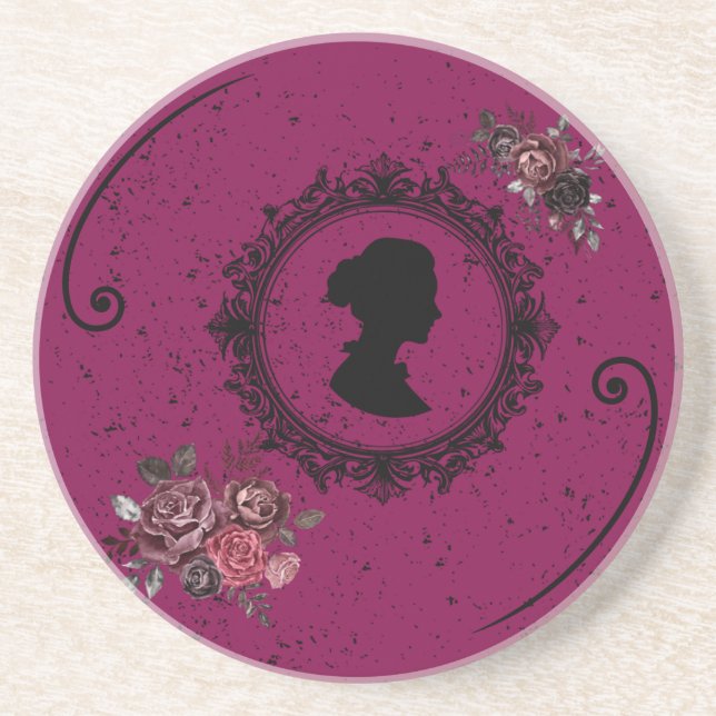 Posavasos Tema victoriano v1 redondeado (Frente)