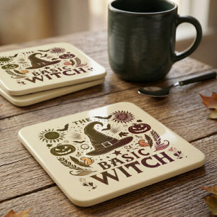 Posavasos Tema Vintage Witchcore de Halloween