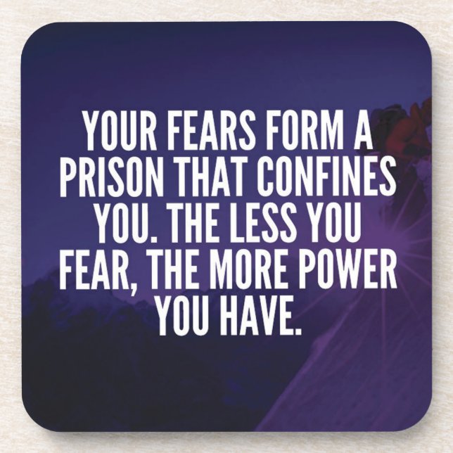 Posavasos TEMOR - Motivacional (Frente)