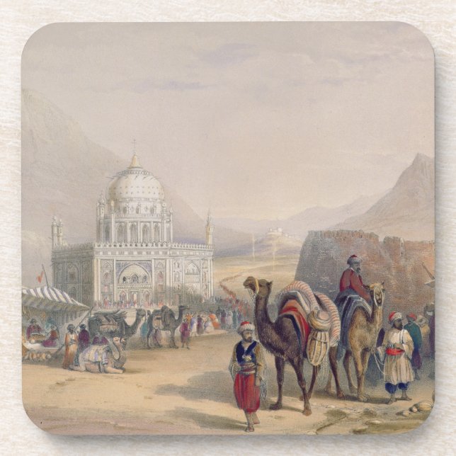 Posavasos Templo de "Ahmed Shauh", rey de Afganistán, Kand (Frente)