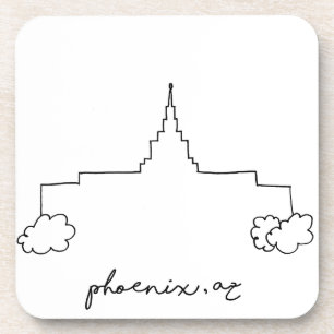 Posavasos templo de phoenix arizona boceto simple moderno