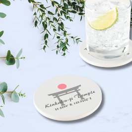 Posavasos Templo Kinkaku-ji Latitud  Longitud 