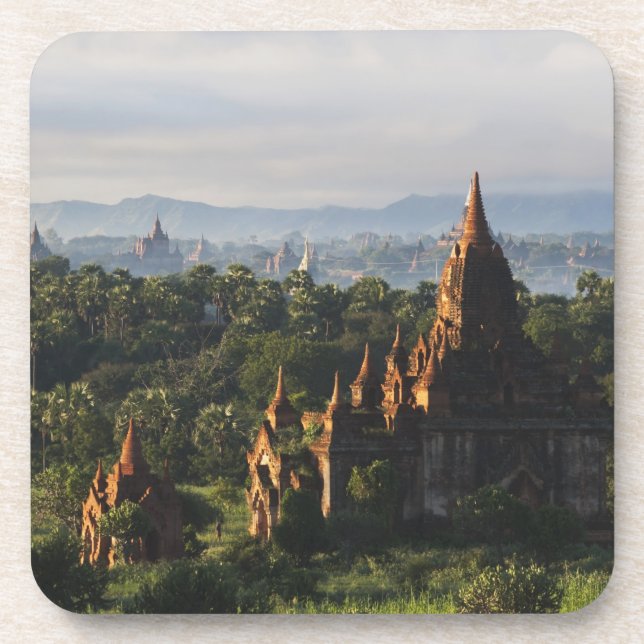 Posavasos Templos al amanecer, Bagan, Myanmar (Frente)