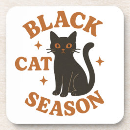 Posavasos Temporada de gatos negros