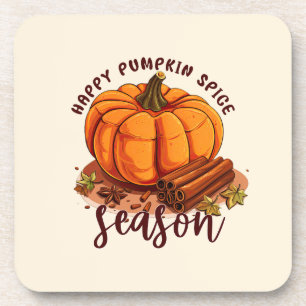 Posavasos Temporada feliz de las especias de calabaza - Cosm