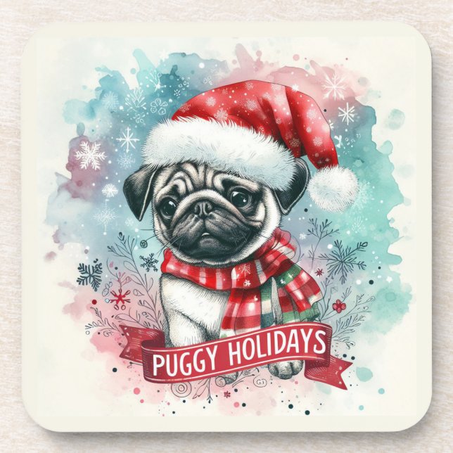 Posavasos Temprano copo de nieve -, encantadores Navidades d (Frente)