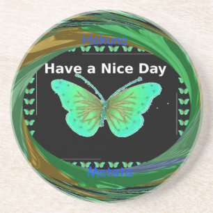 Posavasos Tenga un buen día y una mejor noche butterfly.png