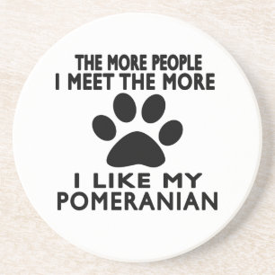 Posavasos Tengo gusto de mi Pomeranian.