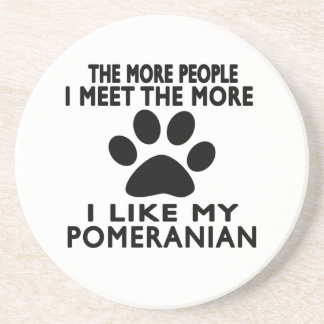 Posavasos Tengo gusto de mi Pomeranian.