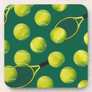 Posavasos Tenis Tema con pelota y raqueta