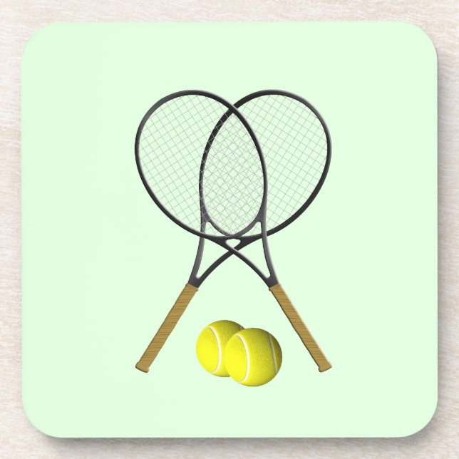 Posavasos Tennis Doubles Green (Frente)