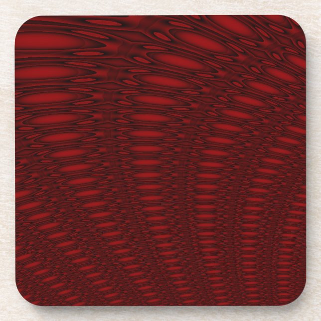 Posavasos Tentáculos de Pulpo Rojo Soporte de Corcho (Frente)