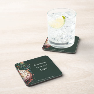 Posavasos Terapeuta Floral Cerebral Líquido de Apoyo Emocion