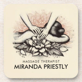 Posavasos Terapia Masajista Manos Curadoras Energía Spa Well