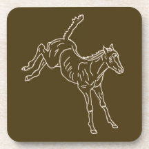 Ternera de caballo de rana - línea transparente.