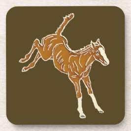 Posavasos Ternera de caballo de rana - multicolor transparen