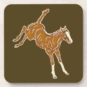 Posavasos Ternera de caballo de rana - multicolor transparen