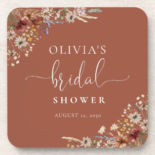 Posavasos Terracota Tiny Wildflower Bridal Shower