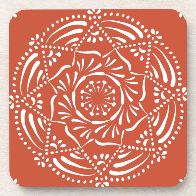 Posavasos Terracotta Mandala (Frente)