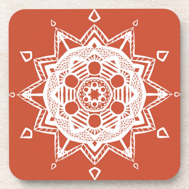 Posavasos Terracotta Mandala (Frente)