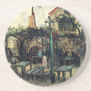 Posavasos Terraza de un café, Montmartre por Vincent van Gog