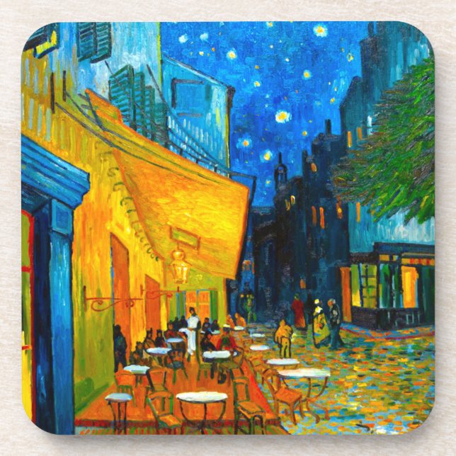Posavasos Terraza Van Gogh Café de noche (Frente)