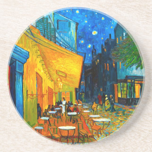 Posavasos Terraza Van Gogh Café de noche (Frente)