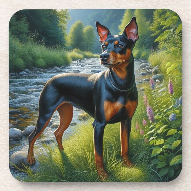 Posavasos Terrier de Mánchester (Frente)