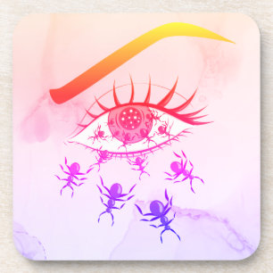 Posavasos Terrorífico Hippie Psicodélico y Alucinante