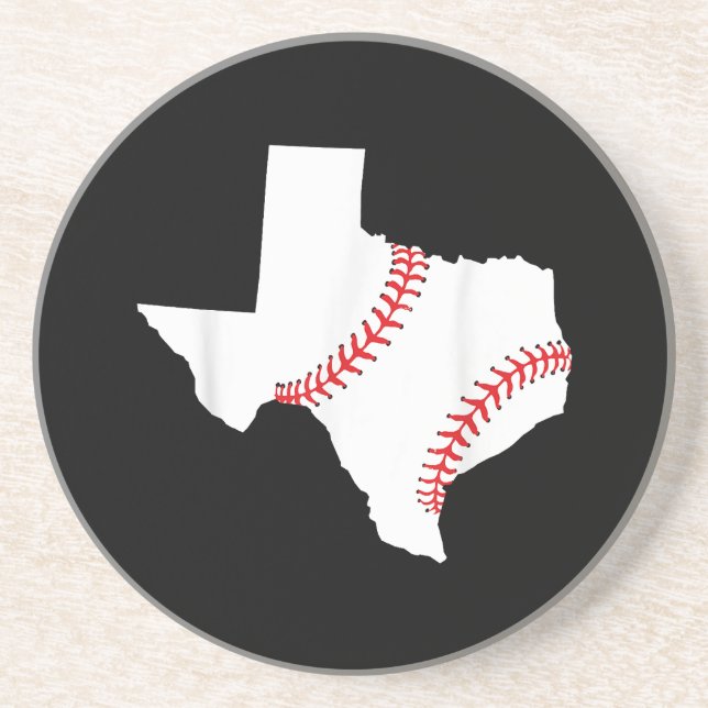 Posavasos Texas Béisbol Estado divertido Texas Béisbol  (Frente)