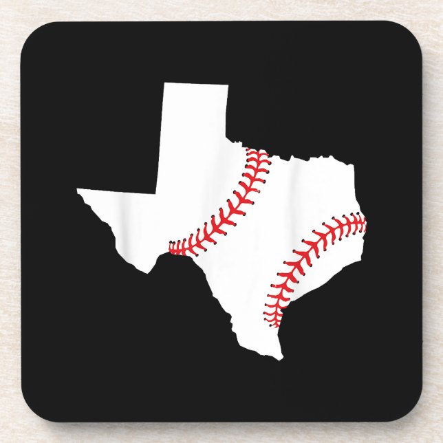 Posavasos Texas Béisbol Estado divertido Texas Béisbol  (Frente)