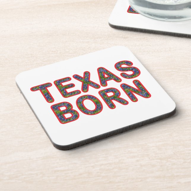 Posavasos Texas Born Bluebonnet (Lado Izquierdo)