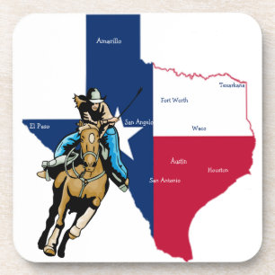 Posavasos Texas Cowgirl