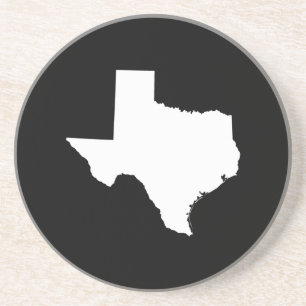 Posavasos Texas en blanco y negro