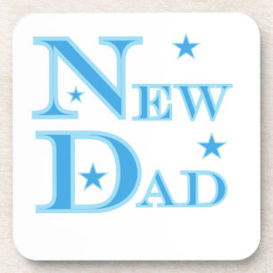 Posavasos Texto azul Nuevos regalos para papá