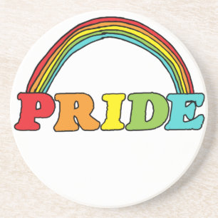 Posavasos Texto del orgullo y arcoiris