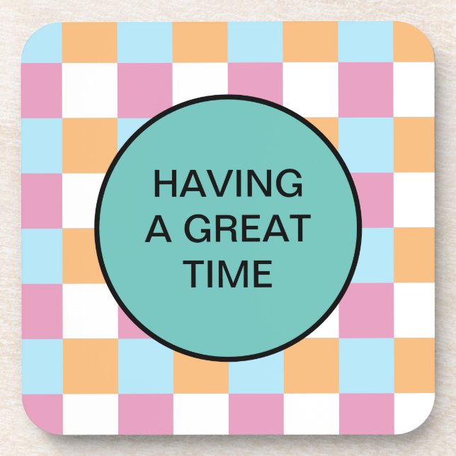 Posavasos Texto gracioso personalizado (Frente)