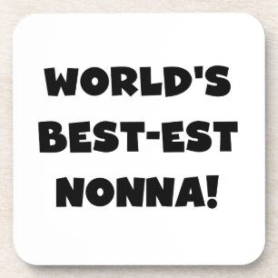 Posavasos Textos negros Mejor camisetas y regalos no-na