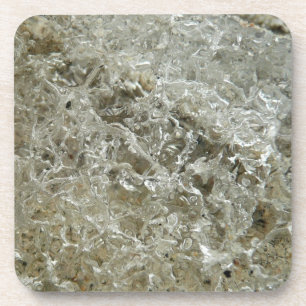 Posavasos Textura abstracta de hielo glacial