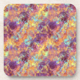 Posavasos Textura cruzada púrpura de plumas