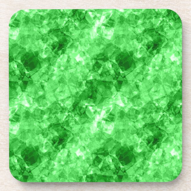 Posavasos Textura cruzada verde (Frente)