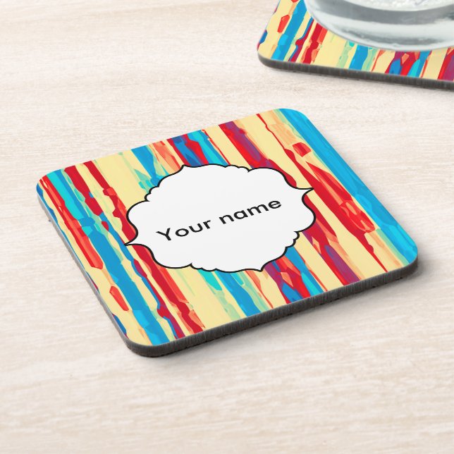 Posavasos Textura de acuarelas (Lado Izquierdo)